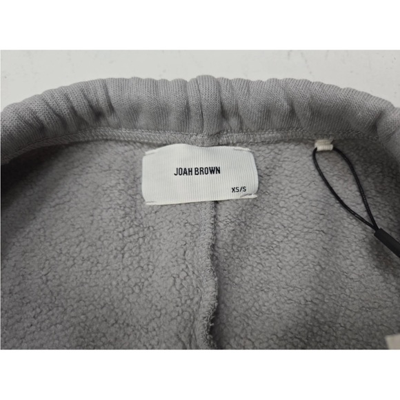 Joah Brown Fitted Sweat Shorts Washed Gray French Terry USA XS/S NEW - Picture 7 of 12
